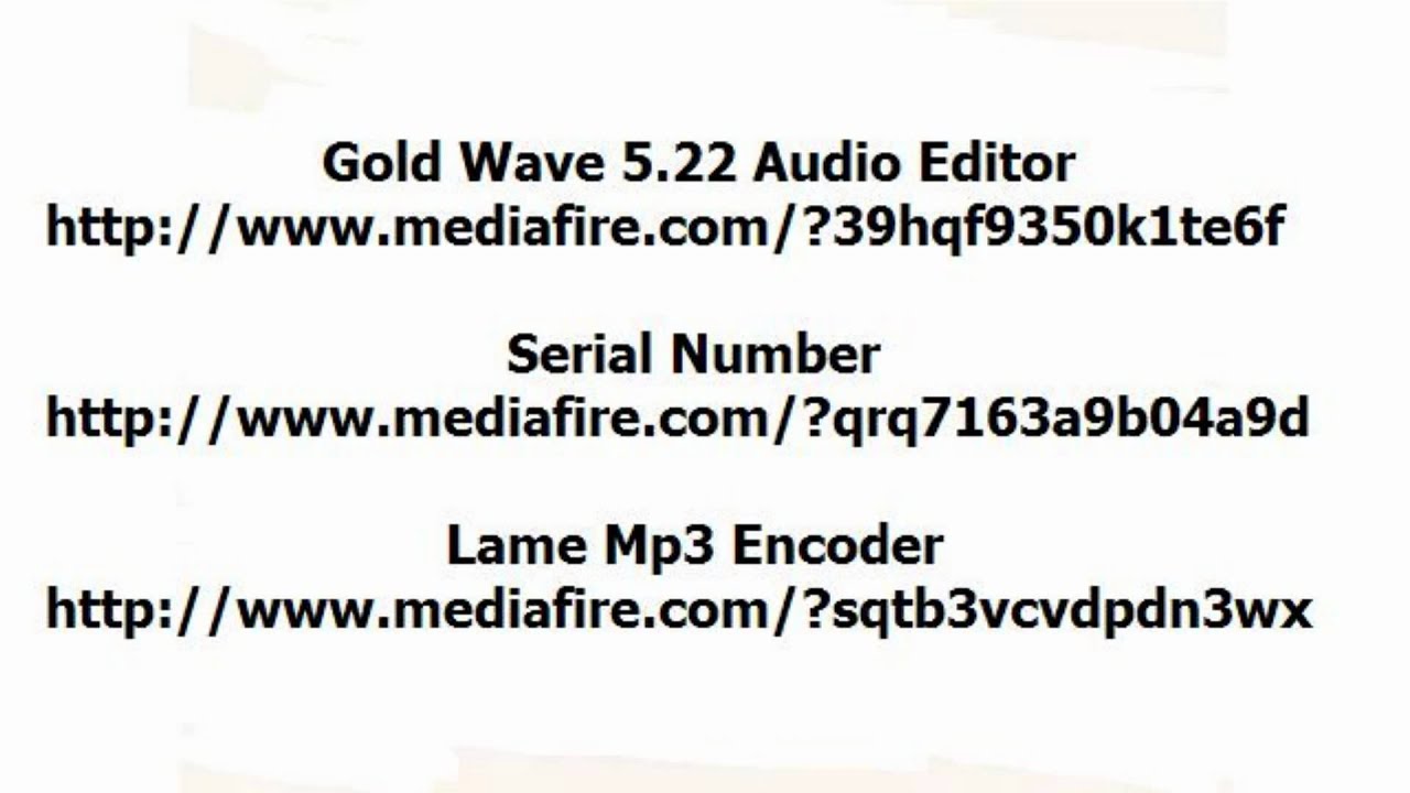 goldwave audio editor free download
